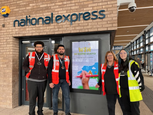 National Express host Easter fundraiser at Leicester’s St Margaret's Coach Station